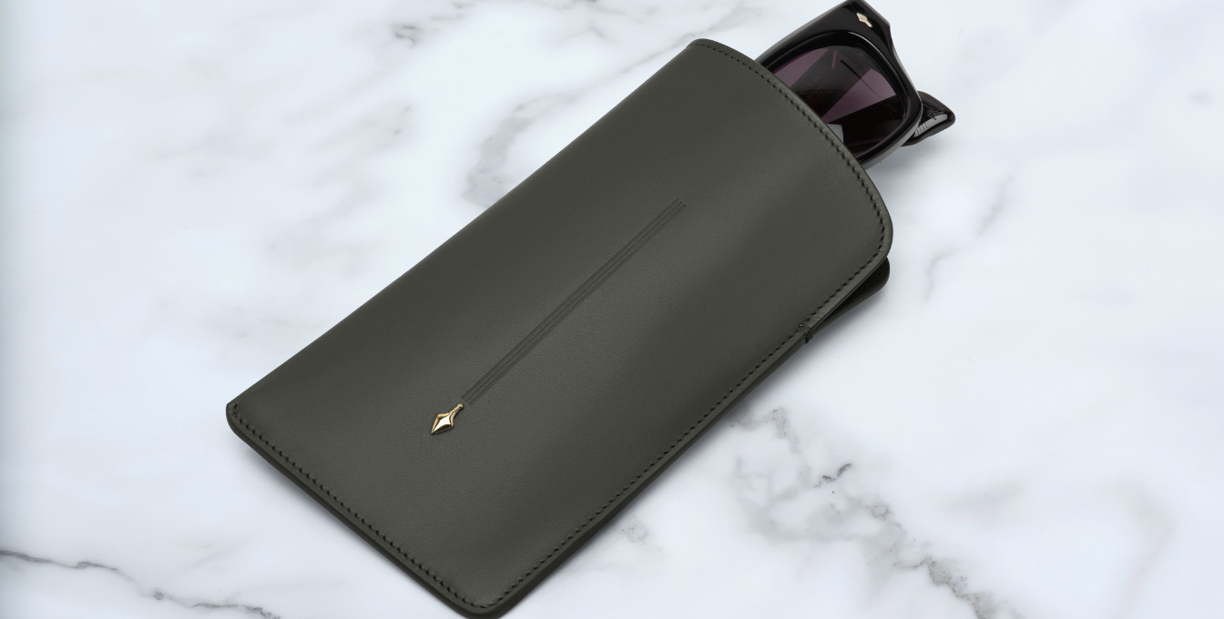 Jacques Marie Mage Circa Slip Case in Agave
