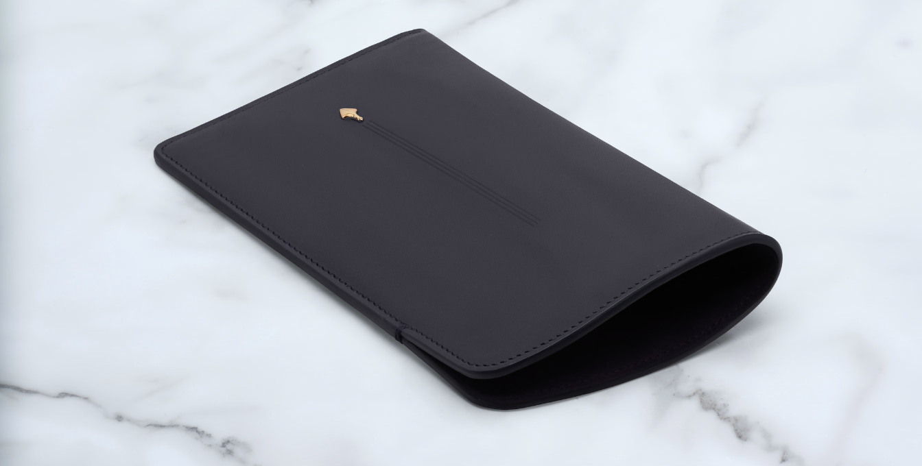 Jacques Marie Mage Circa Slip Case in Navy