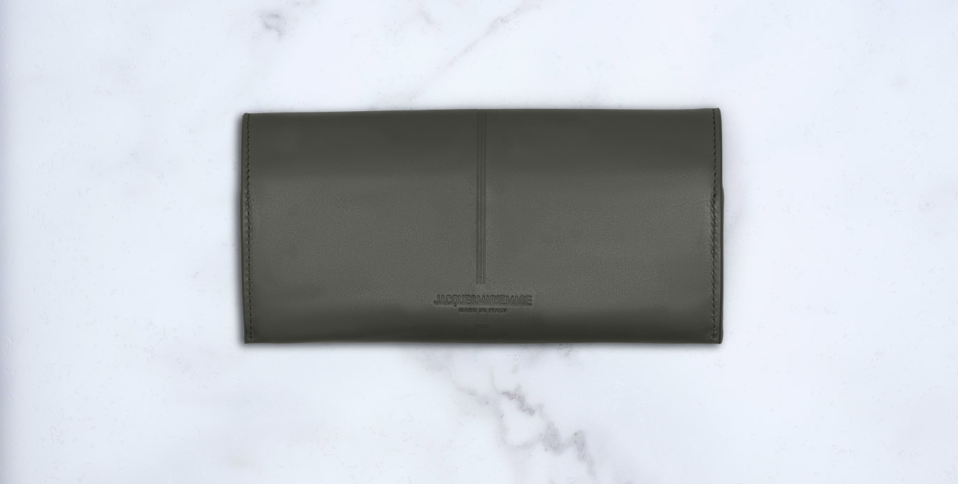 Jacques Marie Mage Circa Envelope Case in Agave