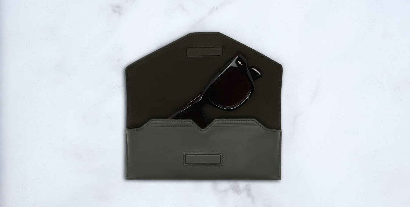 Jacques Marie Mage Circa Envelope Case in Agave