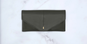 Jacques Marie Mage Circa Envelope Case in Agave