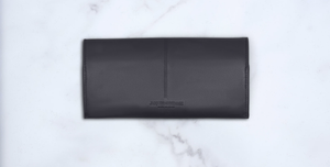 Jacques Marie Mage Circa Envelope Case in Navy