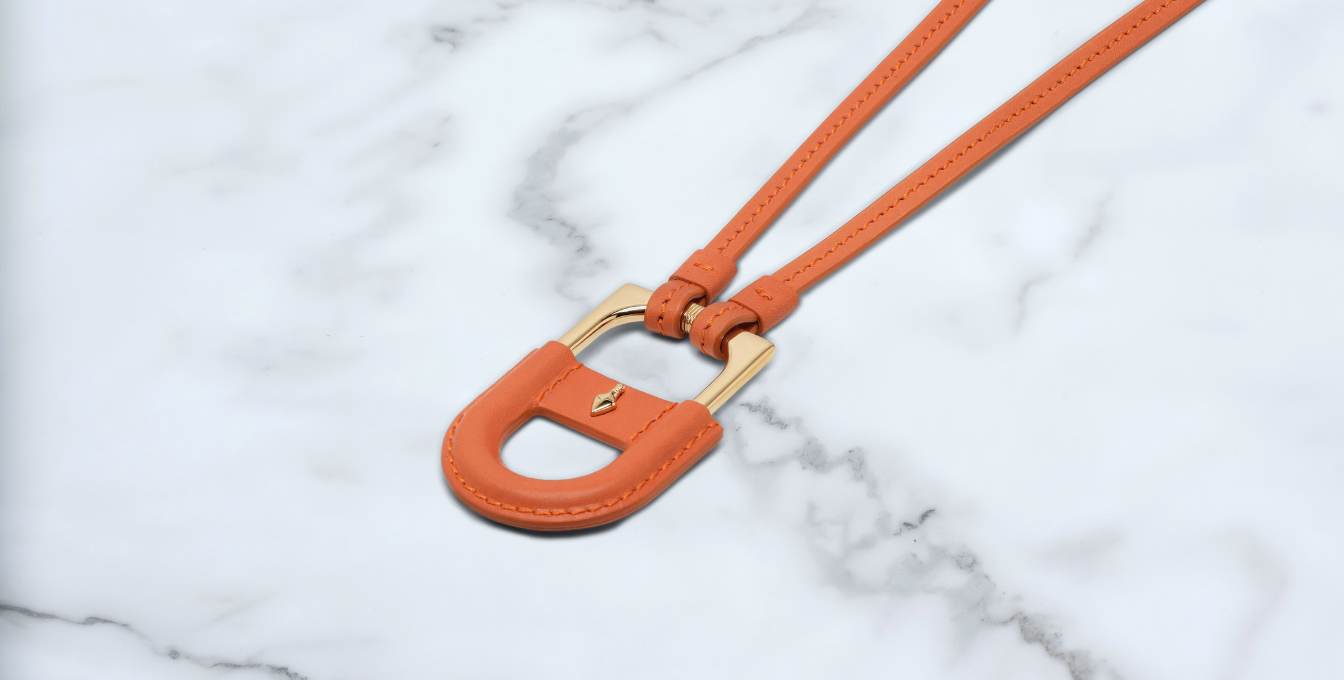 Jacques Marie Mage Bolin Necklace in Orange 