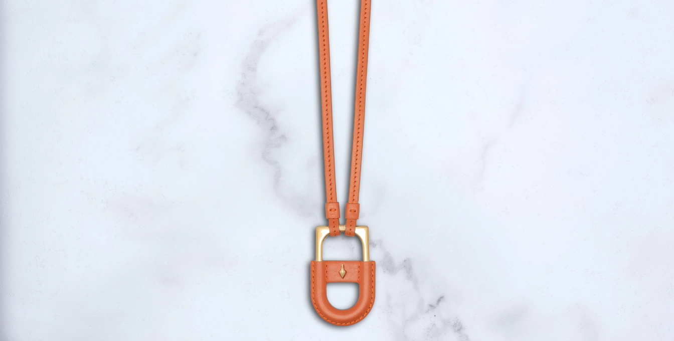 Jacques Marie Mage Bolin Necklace in Orange 