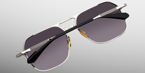 Jacques Marie Mage 1980 Stanley Kubrick Kollektion in Silver - limitierte, handgefertigte Luxusbrille in Aviator Form