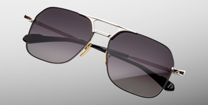 Jacques Marie Mage 1980 Stanley Kubrick Kollektion in Silver - limitierte, handgefertigte Luxusbrille in Aviator Form