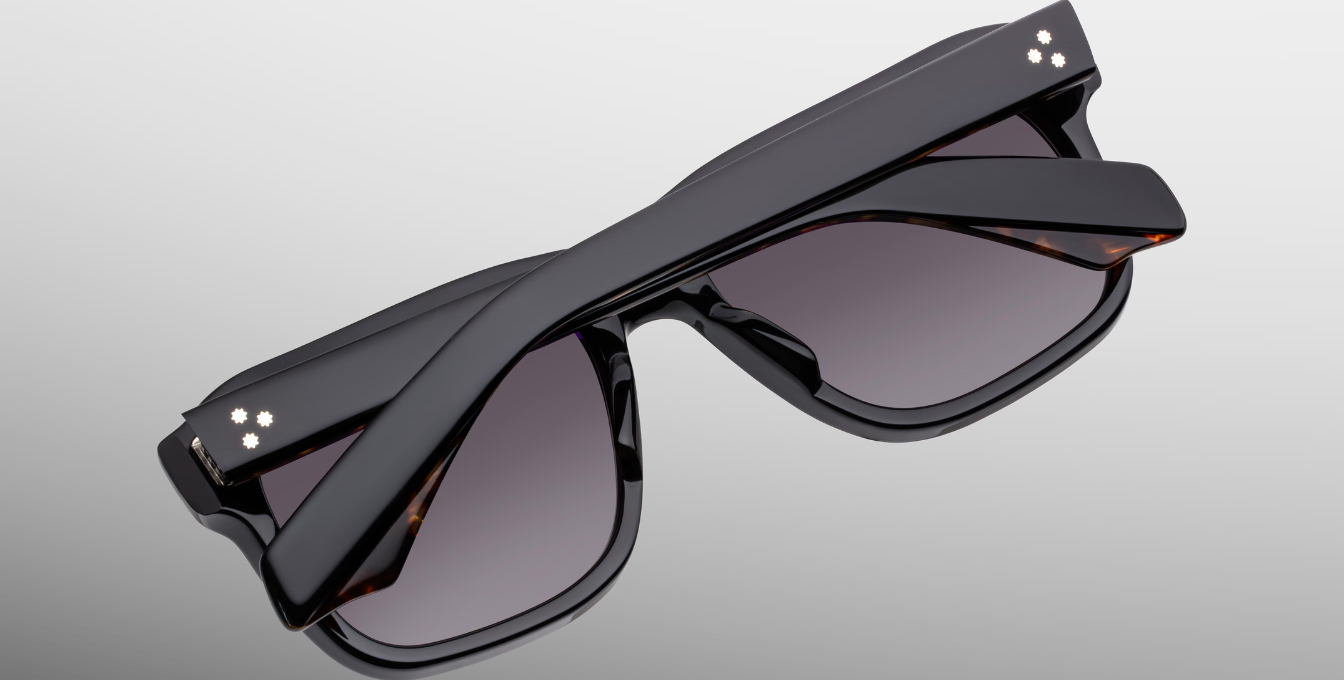 Jacques Marie Mage Yves Noir 11 Sonnenbrille in Schwarz - limitierte, handgefertigte Luxusbrille in Eckig