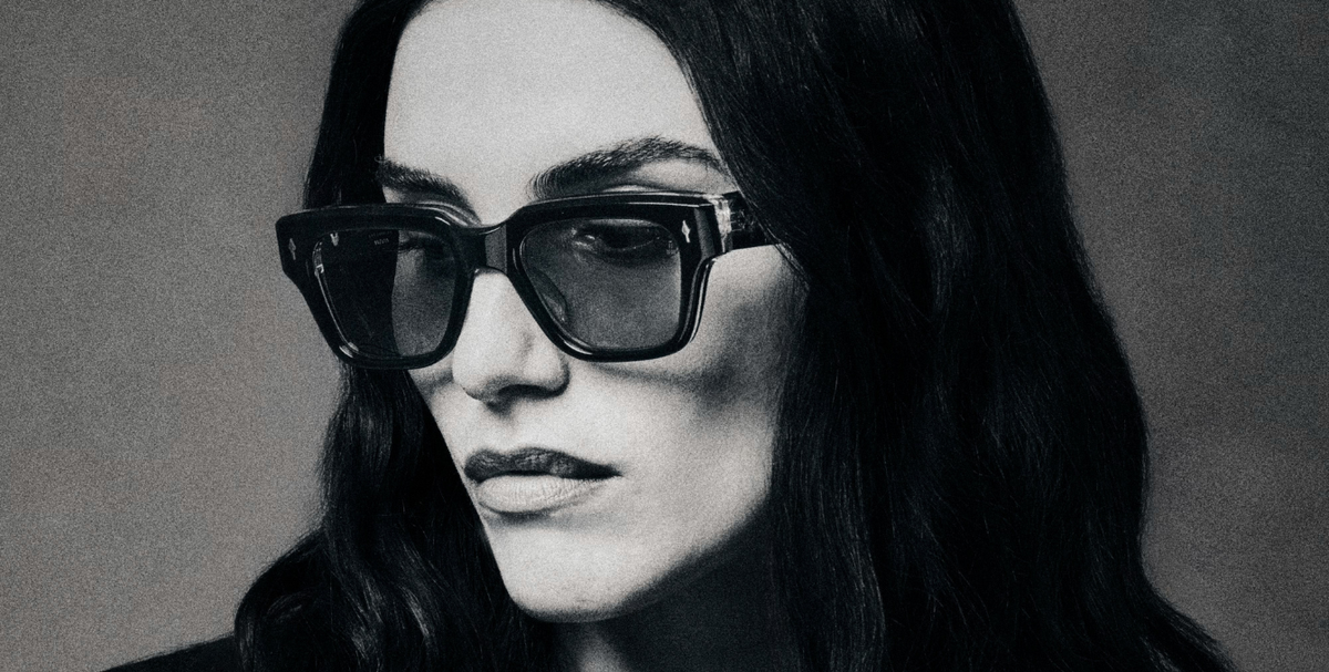 Jacques Marie Mage Fellini Walnut Sonnenbrille in Braun - Eckige, limitierte, handgefertigte Luxusbrille 