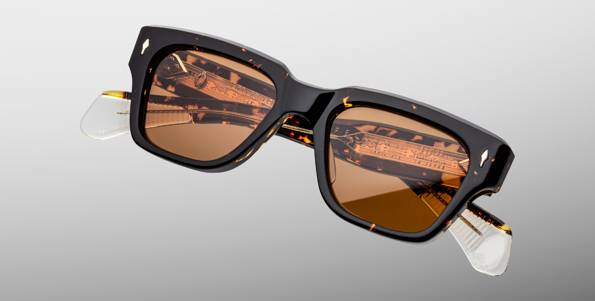 Jacques Marie Mage Fellini Tokyo Sonnenbrille in Braun - limitierte, handgefertigte Luxusbrille 