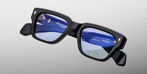 Jacques Marie Mage Fellini Obscure Sonnenbrille in Schwarz - limitierte, handgefertigte Luxusbrille 