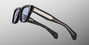 Jacques Marie Mage Fellini Obscure Sonnenbrille in Schwarz - limitierte, handgefertigte Luxusbrille 