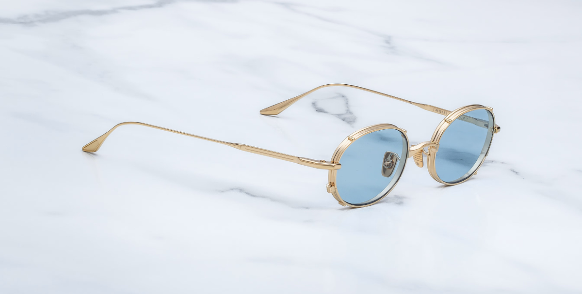 Jacques Marie Mage Violet | Ciel Sonnenbrille in Gold - limitierte, handgefertigte Luxusbrille
