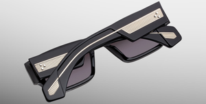 Jacques Marie Mage Engel | Bloodstone Sonnenbrille in Schwarz - limitierte, handgefertigte Luxusbrille aus Japan