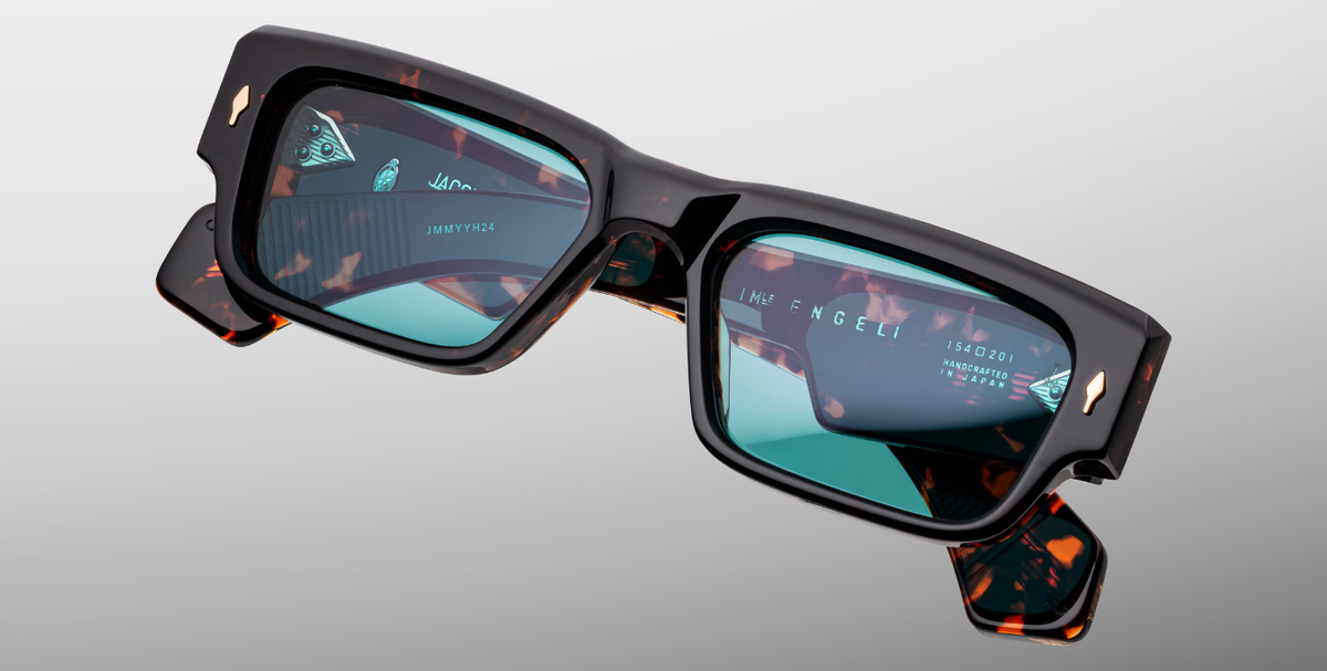 Jacques Marie Mage Engel | Aegen Sonnenbrille in Braun - limitierte, handgefertigte Luxusbrille aus Japan