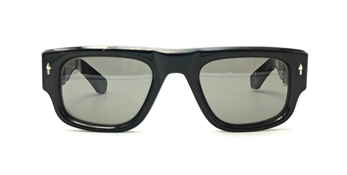 Jacques Marie Mage Thundercloud | Hematite | In-Store only schwarze Luxussonnenbrille mit schwarzen Gläsern