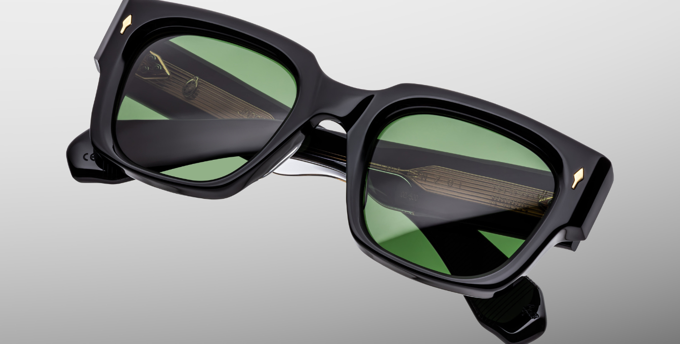 JMM Enzo Venom Luxussonnenbrille in Schwarz und grünen Gläsern in limitierter Auflage