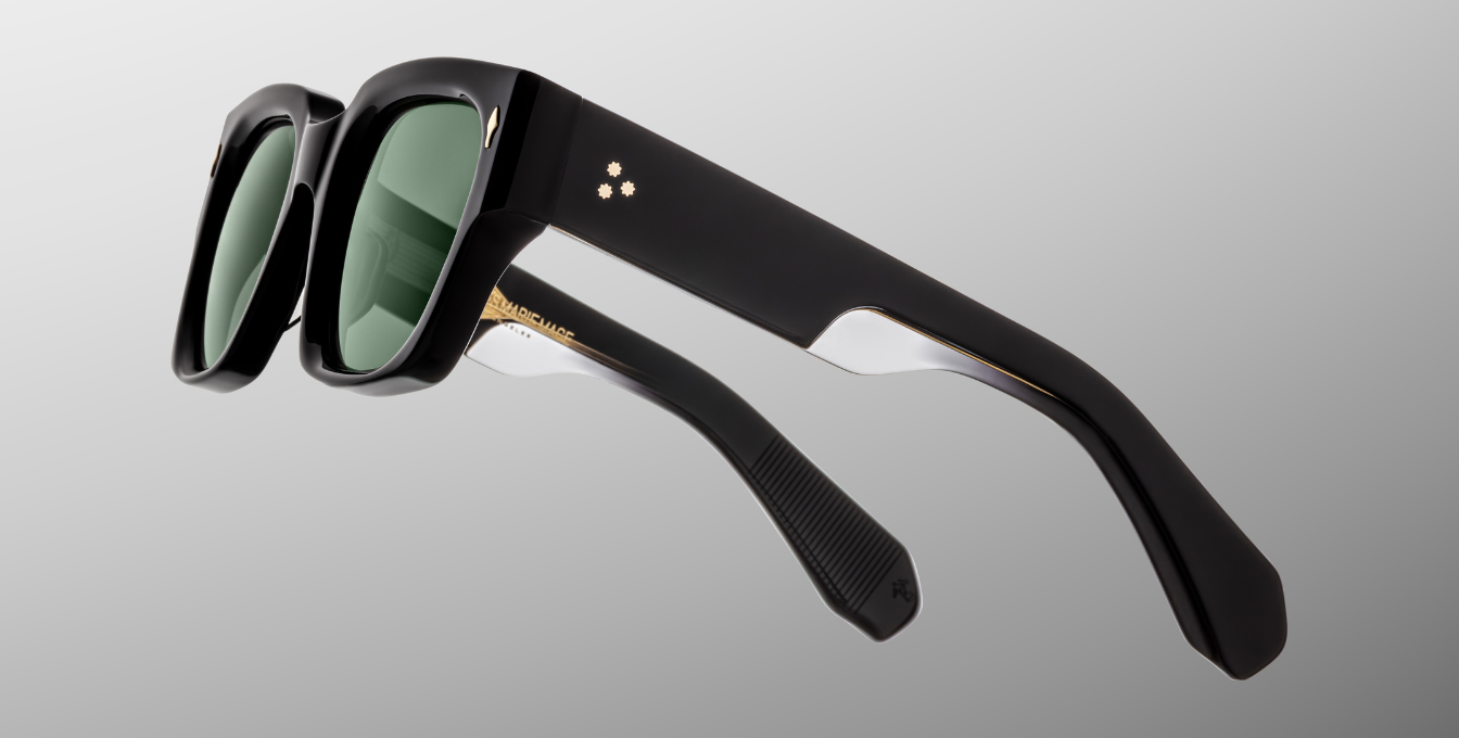 JMM Enzo Venom Luxussonnenbrille in Schwarz und grünen Gläsern in limitierter Auflage