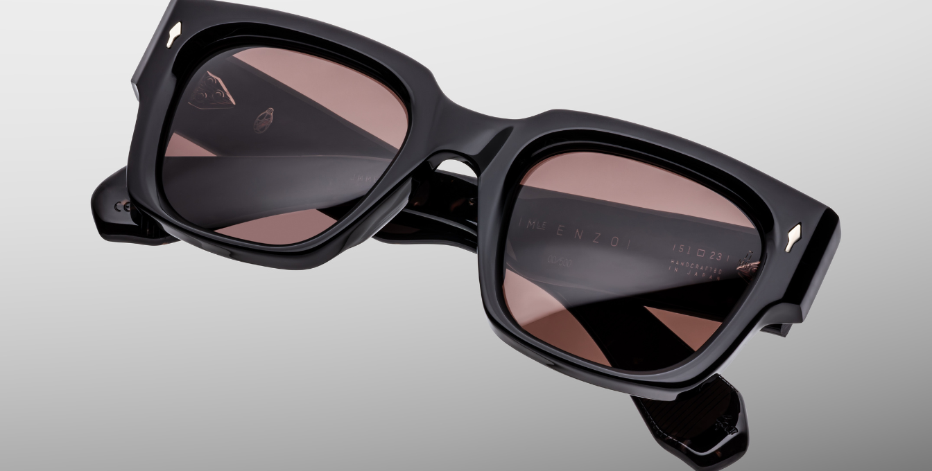 JMM Enzo Willow Luxussonnenbrille in Schwarz und braunen Gläsern in limitierter Auflage