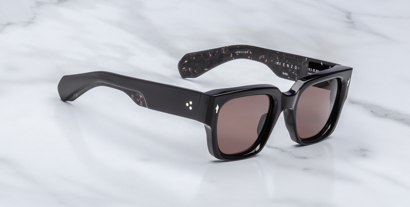 JMM Enzo Willow Luxussonnenbrille in Schwarz und braunen Gläsern in limitierter Auflage