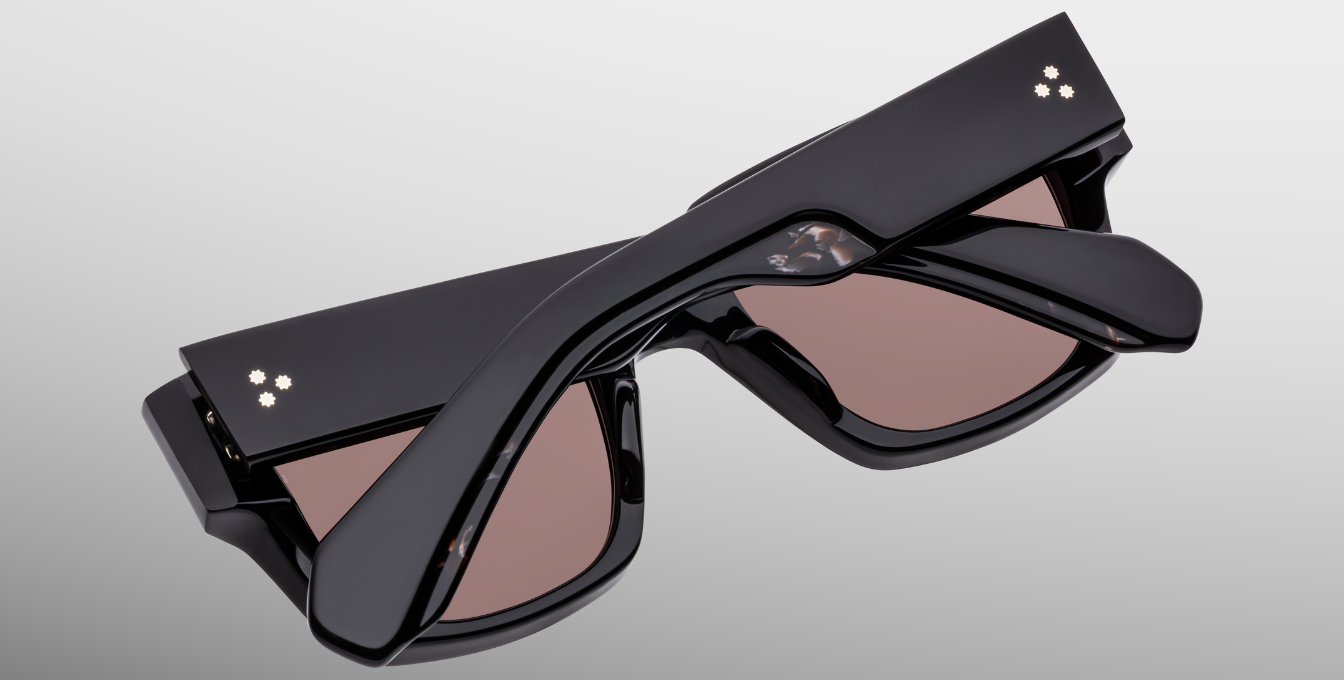 JMM Enzo Willow Luxussonnenbrille in Schwarz und braunen Gläsern in limitierter Auflage