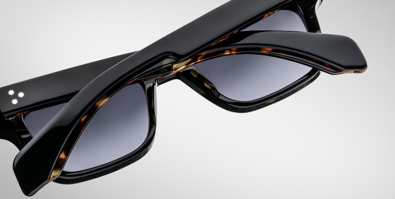 Jacques Marie Mage Molino Noir 11 Luxussonnenbrille mit schwarzem Rahmen und schwarzen Gläsern