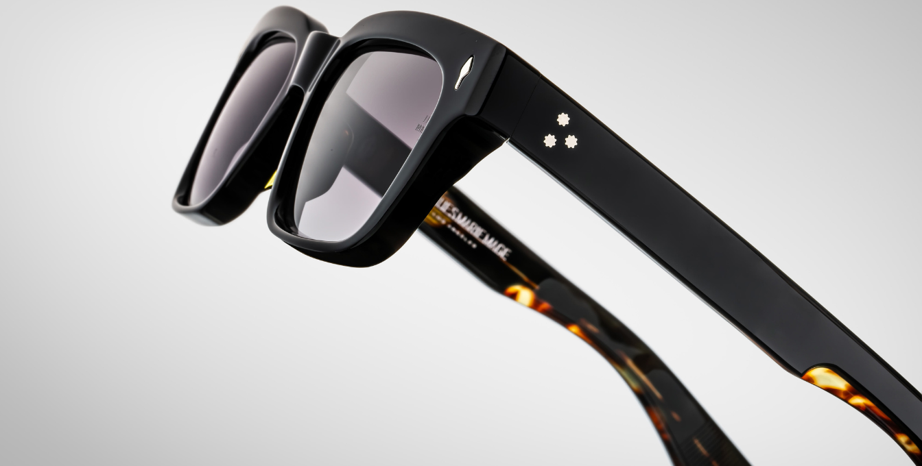 Jacques Marie Mage Molino Noir 11 Luxussonnenbrille mit schwarzem Rahmen und schwarzen Gläsern