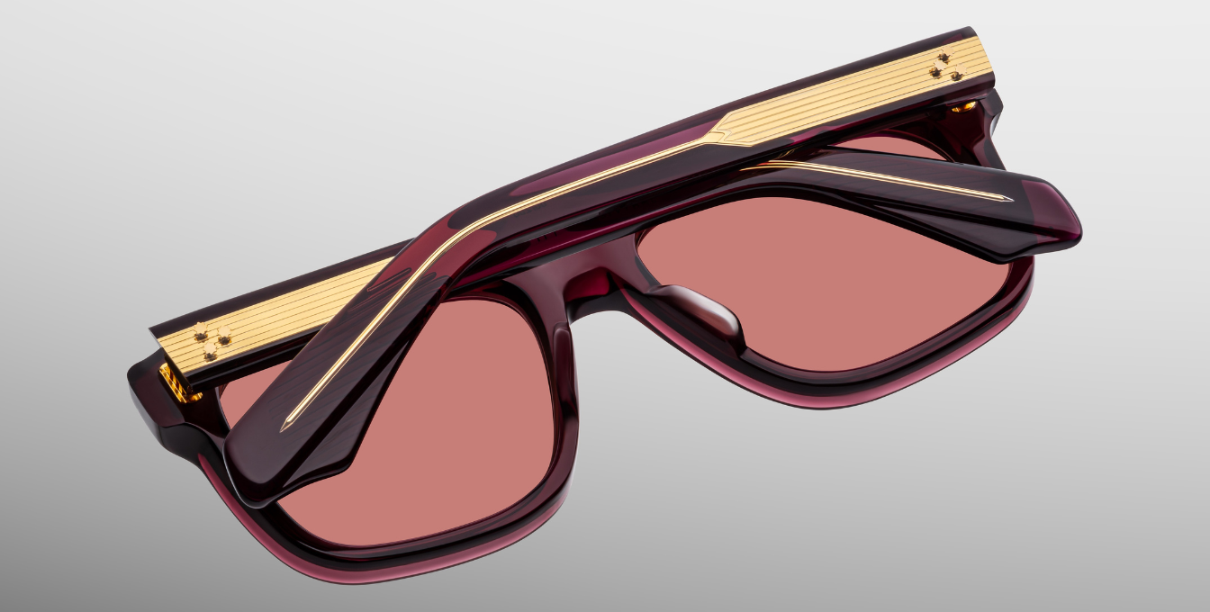 Jacques Marie Mage Yves Amarena Sonnenbrille in Rot - limitierte, handgefertigte Luxusbrille