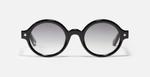 John Dalia P13 | C105 - Luxussonnenbrille mit Roségold Rahmen und grauen Gläsern.