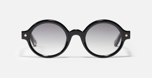 John Dalia P13 | C105 - Luxussonnenbrille mit Roségold Rahmen und grauen Gläsern.