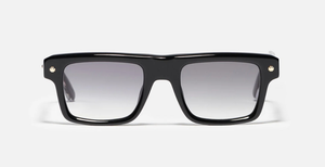 John Dalia P18 | C600 - Luxussonnenbrille mit goldenem Rahmen und grauen Gläsern.