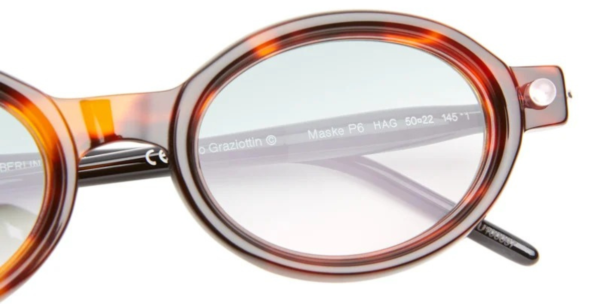Ovale Kuboraum P6 | HAG Luxussonnenbrille entworfen in Berlin handgefertigt in Italien