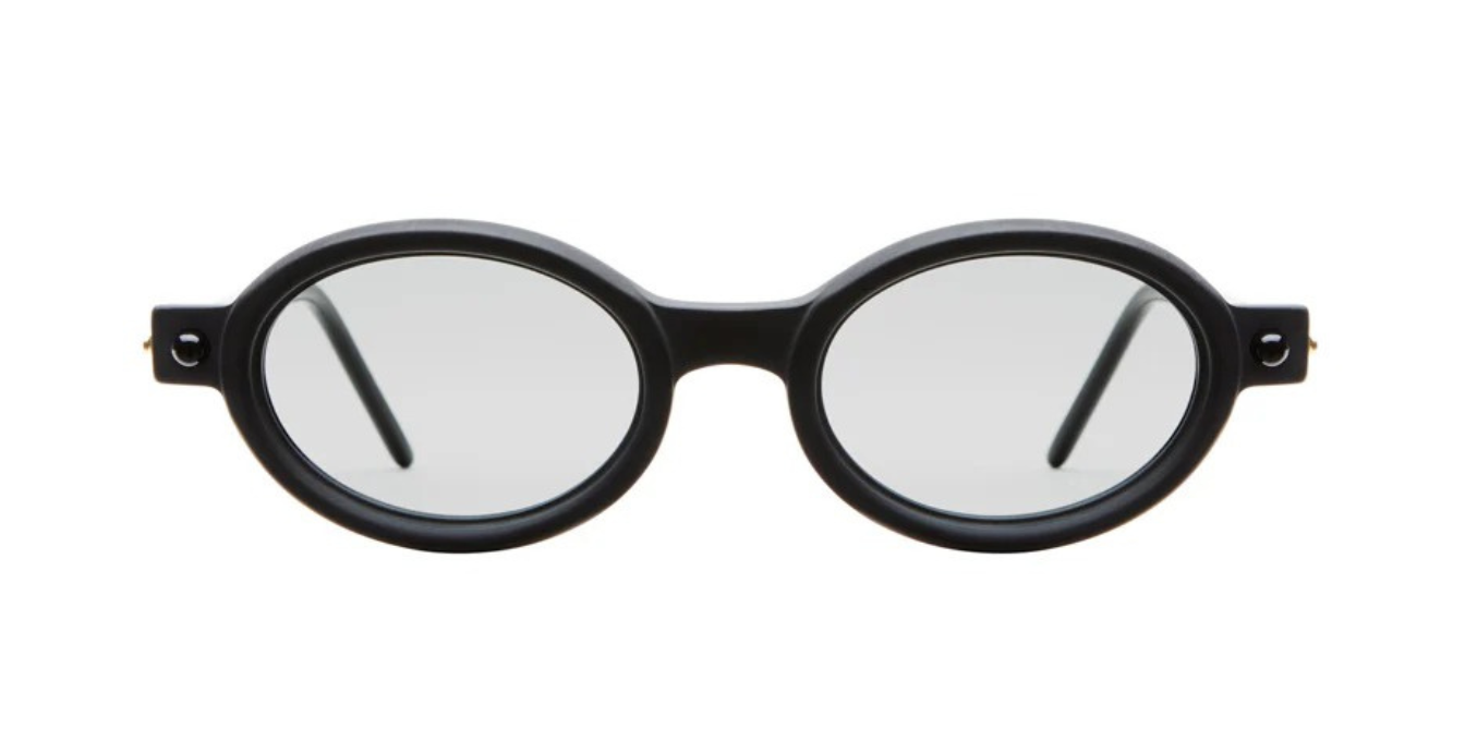 Kuboraum P6 BMH Sonnenbrille in Black Matt - handgefertigte Luxusbrille