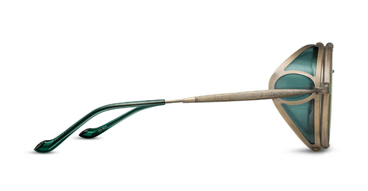 Matsuda 2809H-V2 | Antique Gold - Bottle Green