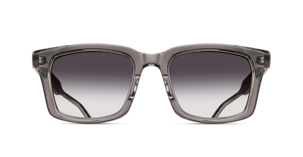Matsuda M1040 | Grey Crystal - Luxussonnenbrille mit grauem Rahmen und grauen Gläsern handgemacht in Japan 