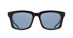 Matsuda M1040 | Black - Luxussonnenbrille mit schwarzem Rahmen und blauen Gläsern handgemacht in Japan 