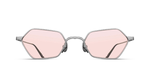 Matsuda M3138 | Brushed Silver Luxussonnenbrille in Silber mit pinken Gläsern