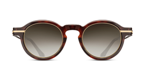 M2050 | Dark Tortoise - Antique Gold - Luxussonnenbrille handgefertigt in Japan