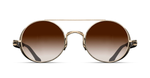 M3128 |  Brushed Gold - Black - Luxussonnenbrille handgefertigt in Japan