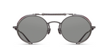 Matsuda 2809H-V2 | Brushed Ruthenium-Bordeaux Luxussonnenbrille graue Rahmen und graue Gläser