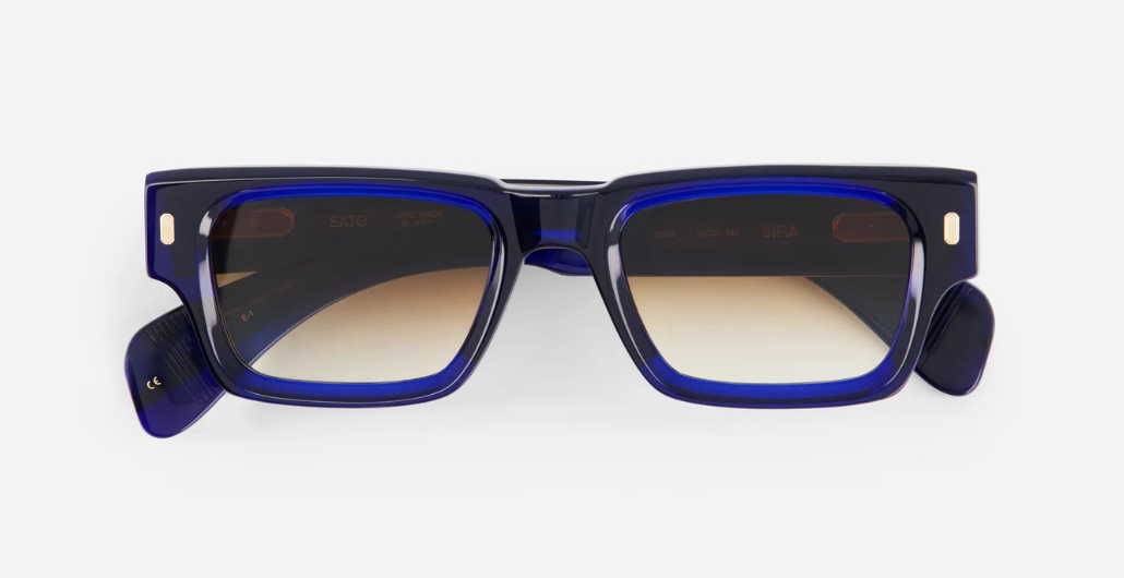 Sato Sira | N-1 - Luxus-Sonnenbrille aus Acetat, hergestellt in Japan und eckig