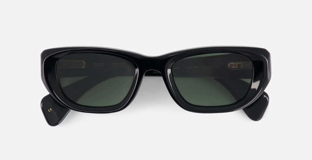 Sato Sador | N-1 - Luxus-Sonnenbrille aus Acetat, hergestellt in Japan, Eckig.