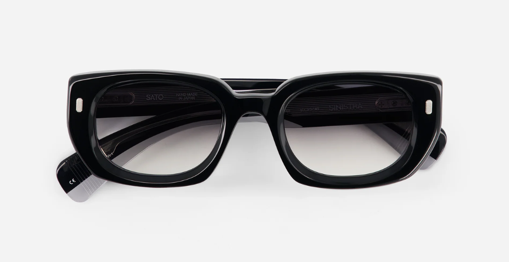 Sato Sinistra | DR-1- Luxus-Sonnenbrille aus Acetat, hergestellt in Japan in eckig