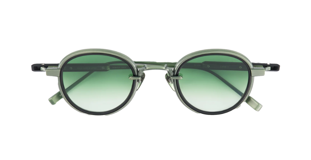 Runde Sato Lyra | MG/B-1 - luxus Sonnenbrille aus Titan, hergestellt in Japan