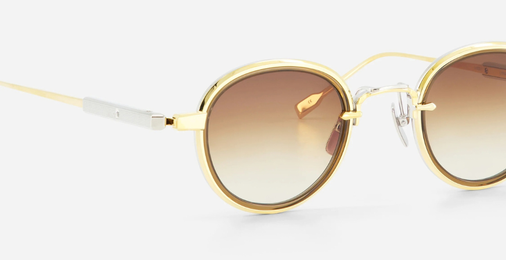 Runde Sato Lyra | YG/P-1- luxus Sonnenbrille aus Titan, hergestellt in Japan
