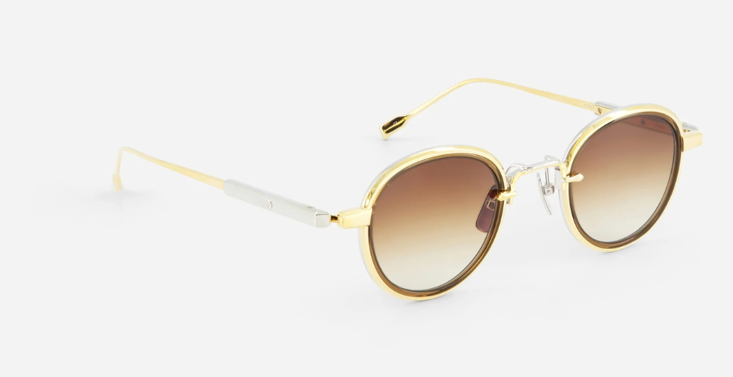 Runde Sato Lyra | YG/P-1- luxus Sonnenbrille aus Titan, hergestellt in Japan