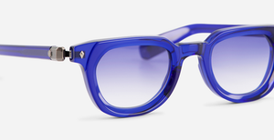 Sato Keid | NB/AS-1 - luxuriöse Sonnenbrille in blau mit blauen verlaufsgläsern, gefertigt in Japan