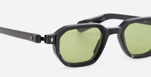 Sato Izar | N/MT-1 - luxuriöse Sonnenbrille in schwarz mit grünen verlaufsgläsern, gefertigt in Japan