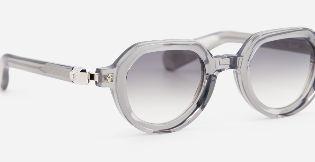 Elnat | MTC/P-1- luxuriöse Sonnenbrille in grau mit grauen verlaufsgläsern, gefertigt in Japan