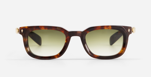 Alcor | MPT/LG-1 - luxuriöse Sonnenbrille in schwarz mit blauen verlaufsgläsern, gefertigt in Japan