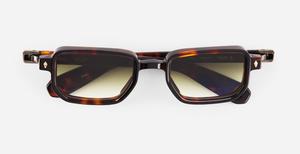 Ran II | TT/AG-1  - luxuriöse Sonnenbrille in braun mit grünen verlaufsgläsern, gefertigt in Japan